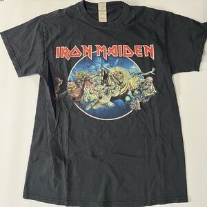 Black Graphic Band Tee - Classic Rock Men's Shirt